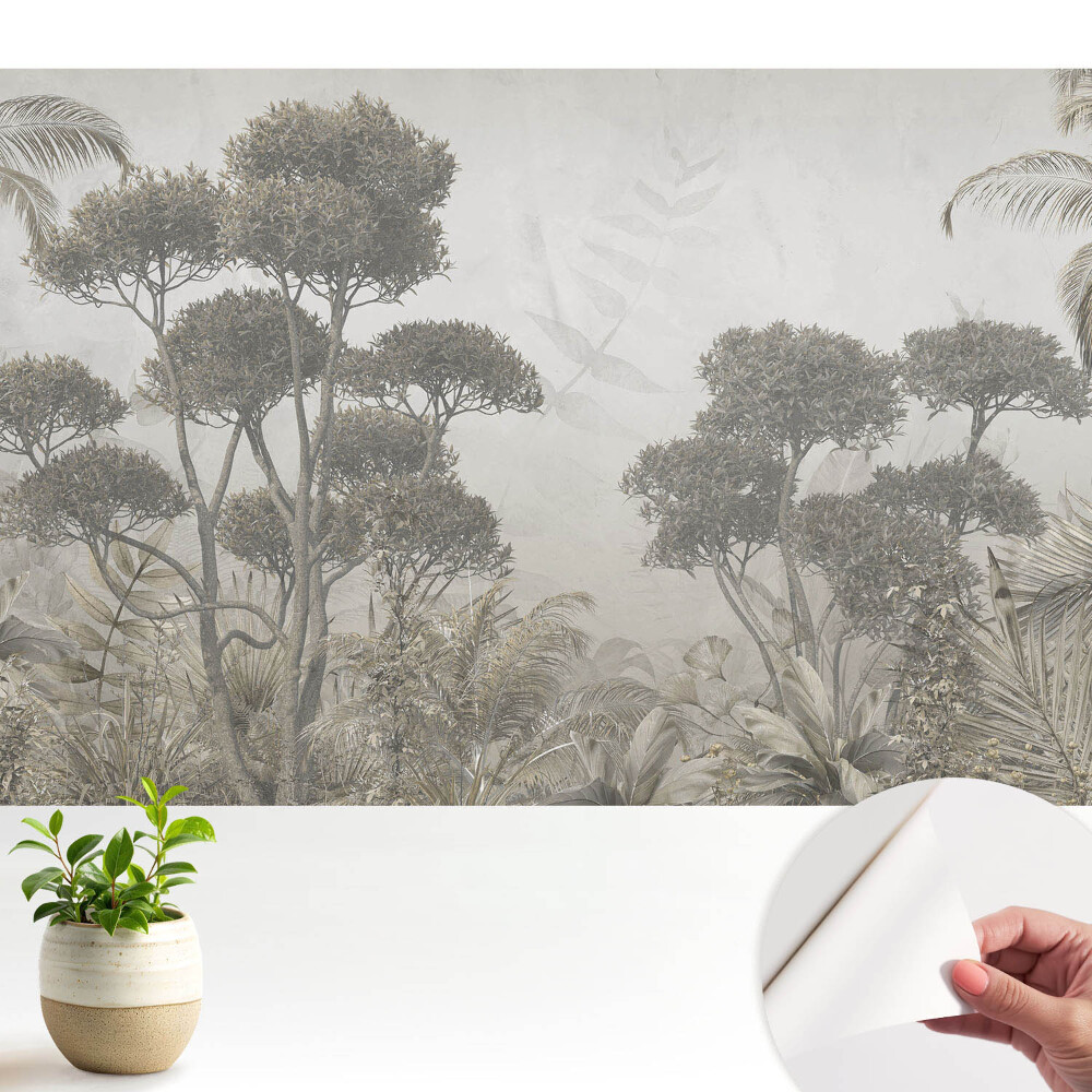 Fototapeta z nadrukiem samoprzylepna Egzotyczny las rustykalna harmonia przyrody