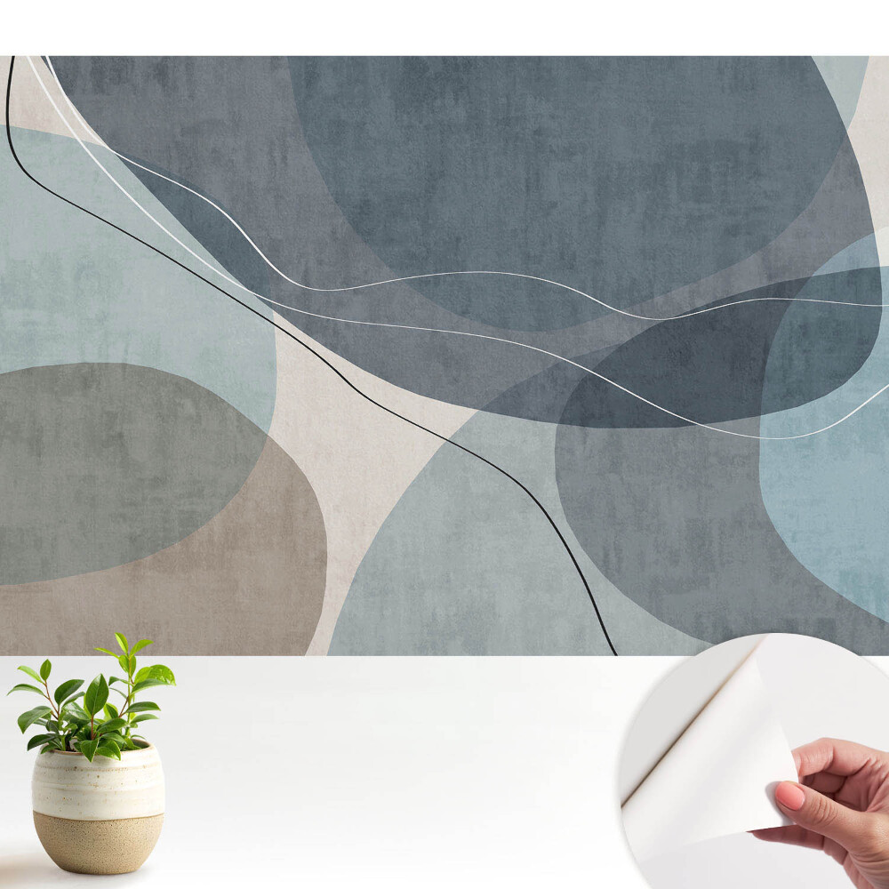 Fototapeta z nadrukiem samoprzylepna Abstrakcyjne kształty spokojny klimat