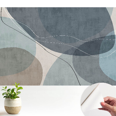 Fototapeta z nadrukiem samoprzylepna Abstrakcyjne kształty spokojny klimat