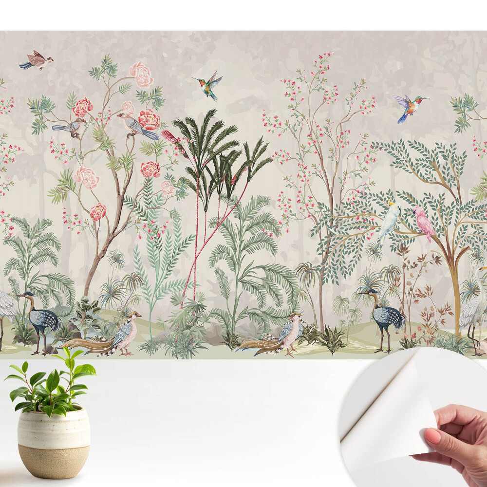 Fototapeta do salonu Egzotyczny ogród klasyczny romantyzm