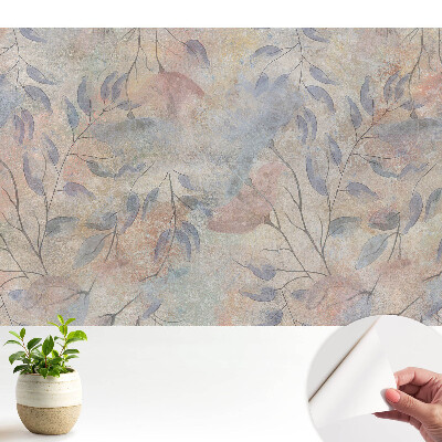 Fototapeta z nadrukiem samoprzylepna Subtelne gałązki i liście