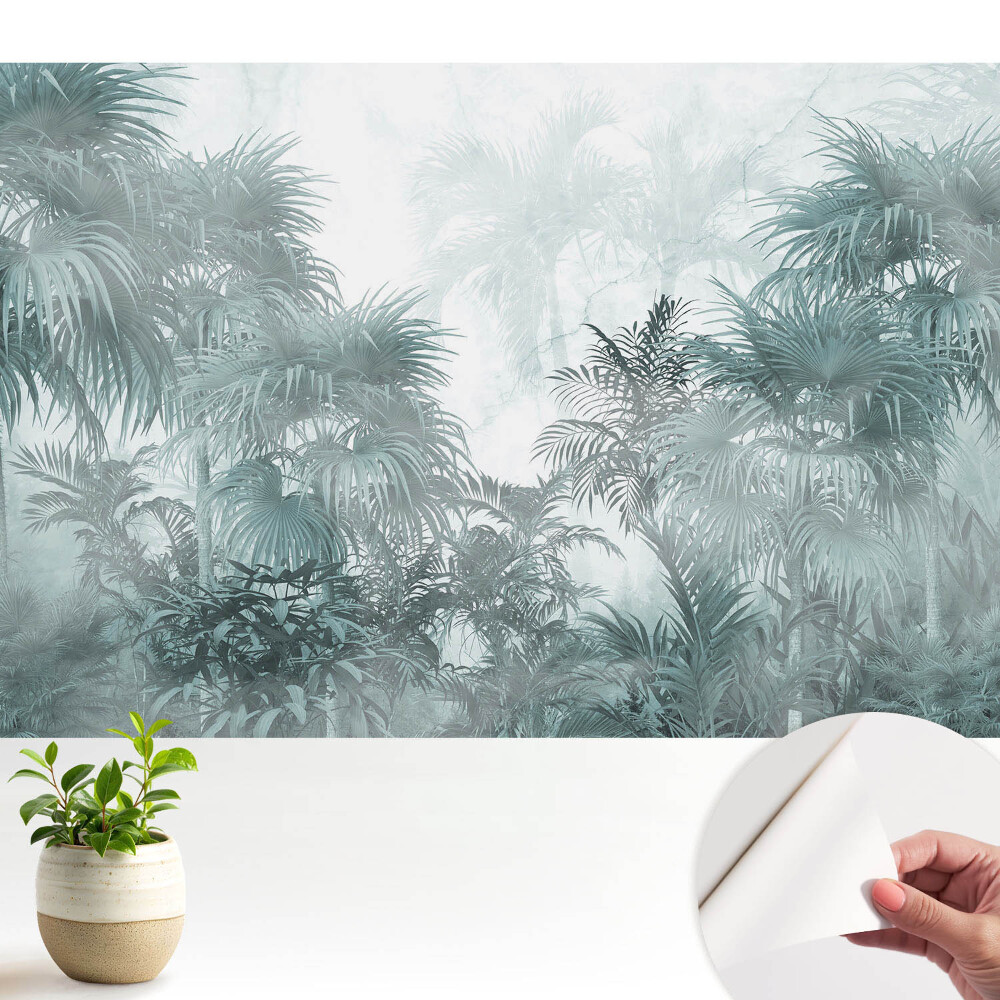 Fototapeta na wymiar do sypialni Tropikalny las mglisty