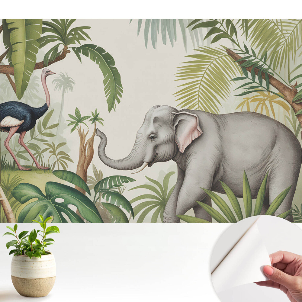 Fototapeta na wymiar do sypialni Egzotyka natury w klasycznym stylu