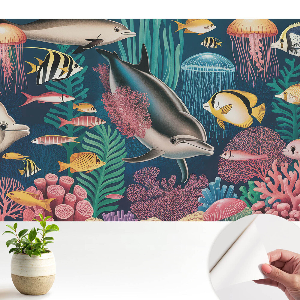 Fototapeta z nadrukiem samoprzylepna Świat podwodny pełen kolorów