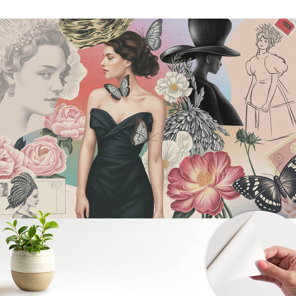 Tapeta fotograficzna samoprzylepna Elegancja i romantyzm w klasycznym stylu