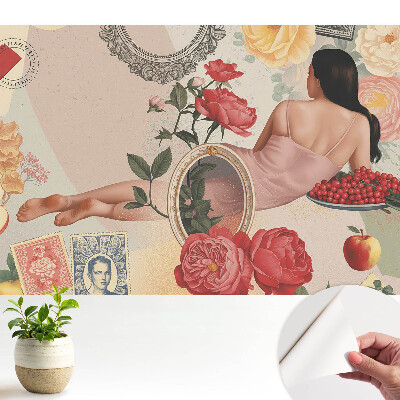 Fototapeta z nadrukiem samoprzylepna Romantyczna kompozycja kwiatowa