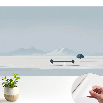 Fototapeta do salonu Spokój na ławce pod drzewem