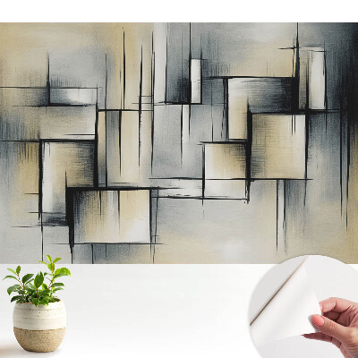 Fototapeta z nadrukiem samoprzylepna Nowoczesna geometria w odcieniach szarości