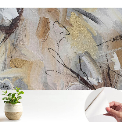 Fototapeta do salonu Artystyczne abstrakcyjne linie kolory