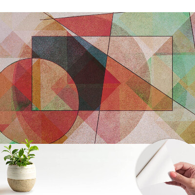 Fototapeta z nadrukiem samoprzylepna Kolorowe formy geometryczne inspirujące