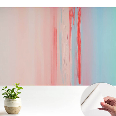 Fototapeta do salonu Pastelowe przejścia i czerwień