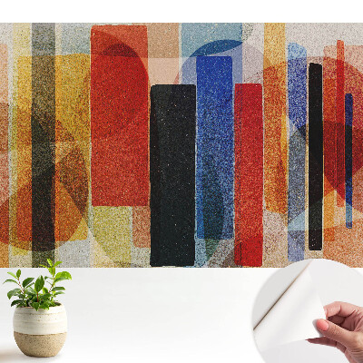 Fototapeta do salonu Kolorowe geometryczne figury w abstrakcyjnym stylu