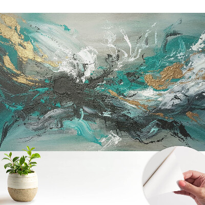 Fototapeta z nadrukiem samoprzylepna Abstrakcyjna kompozycja barw pełna energii