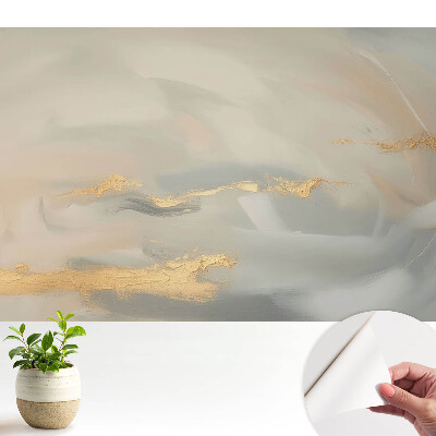 Nowoczesna fototapeta na wymiar Subtelne pastele z żółtymi akcentami