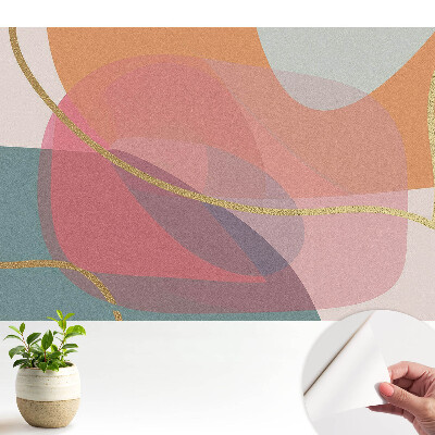 Fototapeta z nadrukiem samoprzylepna Abstrakcyjne ciepłe kolory