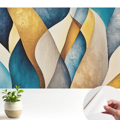 Fototapeta na wymiar do sypialni Kolorowe fale harmonia nowoczesności