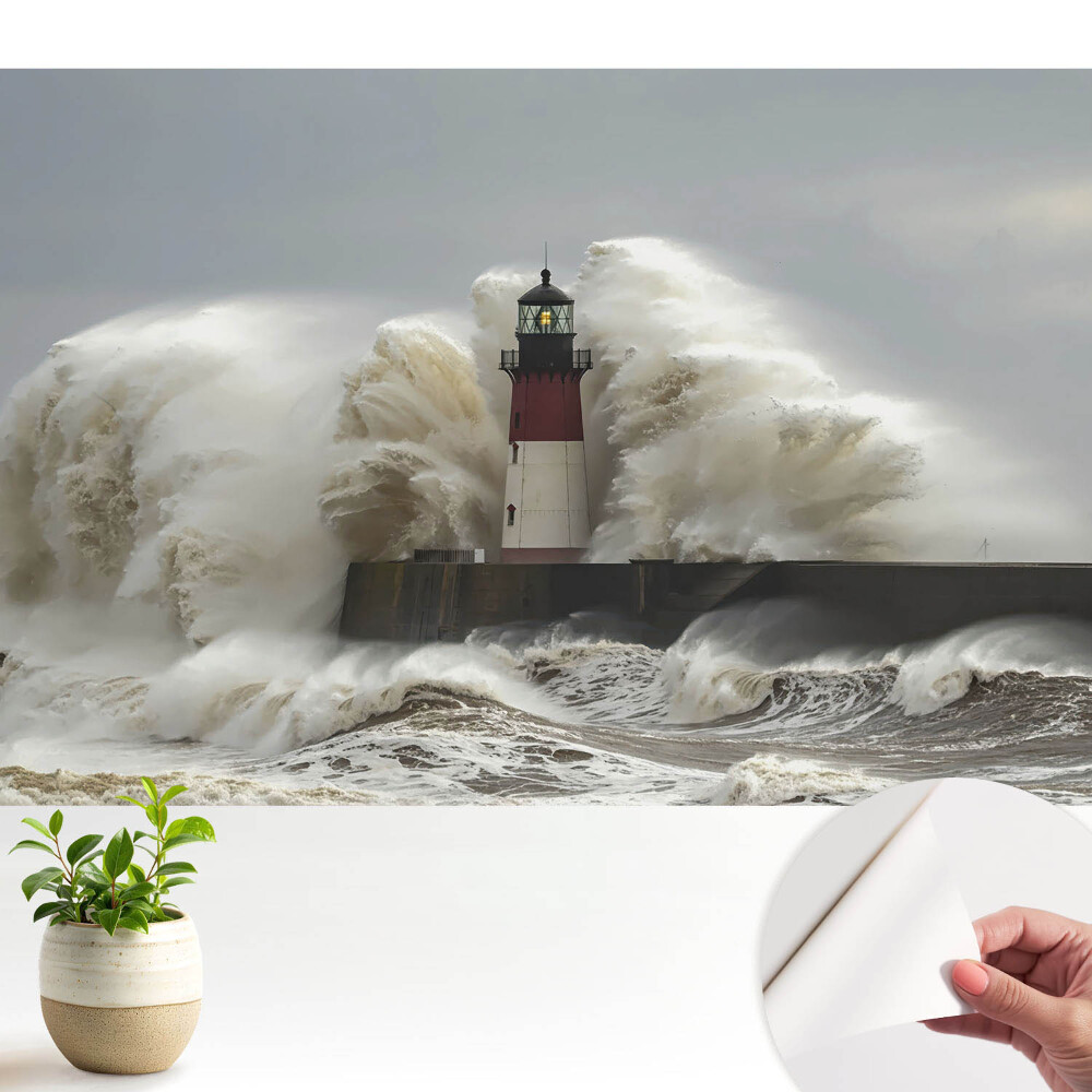 Fototapeta na wymiar do sypialni Burzliwa latarnia morska
