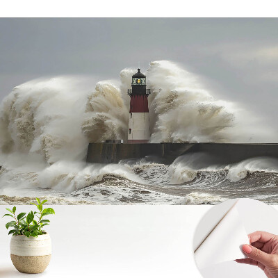 Fototapeta na wymiar do sypialni Burzliwa latarnia morska