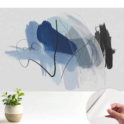 Fototapeta z nadrukiem samoprzylepna Abstrakcyjne linie i kolory w nowoczesnym stylu