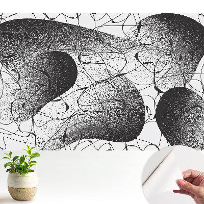 Fototapeta na wymiar do sypialni Czarne linie na białym tle