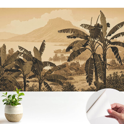 Fototapeta na wymiar do sypialni Krajobraz tropikalny harmonijny