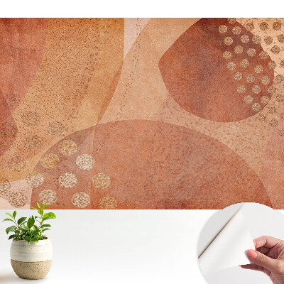 Tapeta fotograficzna samoprzylepna Abstrakcyjne ziemiste kształty i kropki