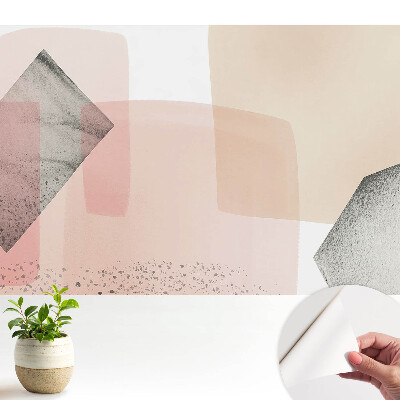 Fototapeta do salonu Subtelna geometria pastelowych kształtów