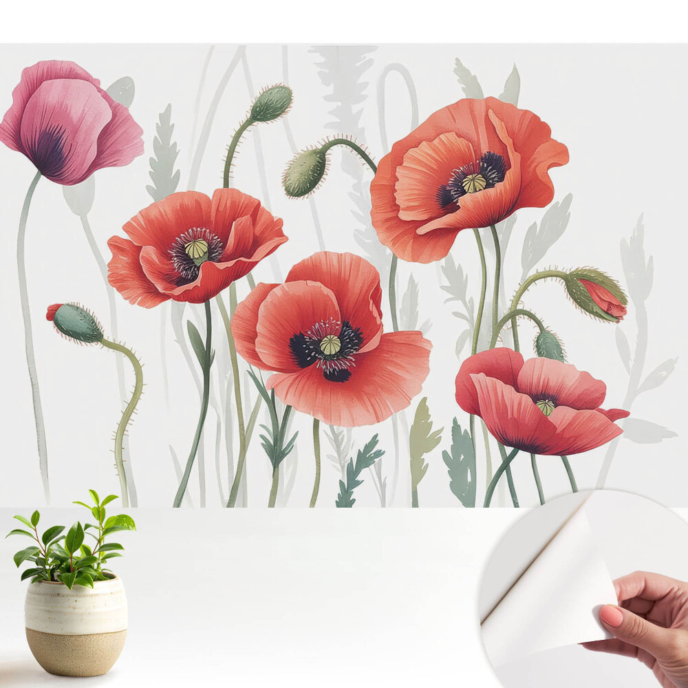 Fototapeta do salonu Klasyczne maki botaniczne.