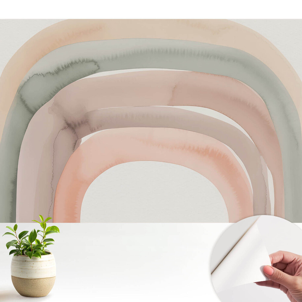 Fototapeta z nadrukiem samoprzylepna Pastelowe łuki relaksacja delikatność