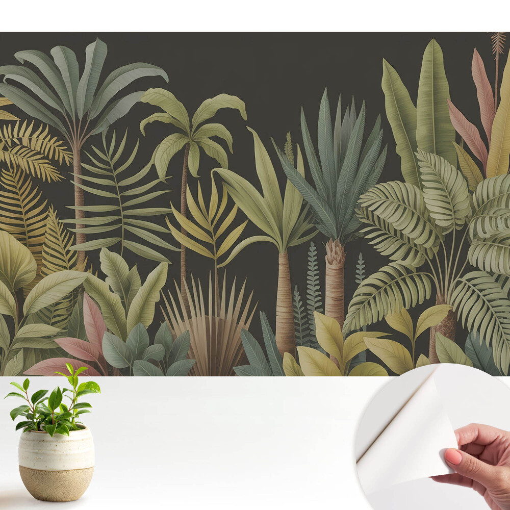 Tapeta fotograficzna samoprzylepna Egzotyczne liście palmy tropików
