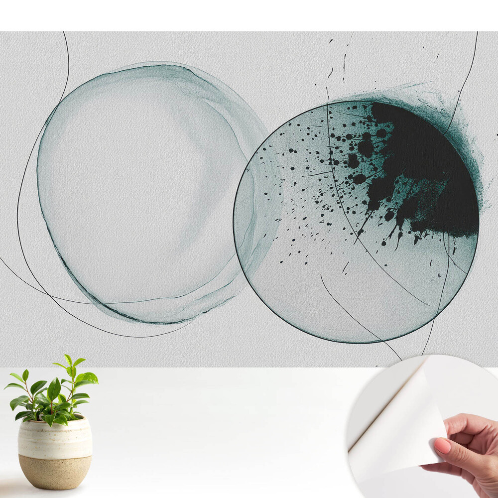 Fototapeta Okrągłe formy w zieleni