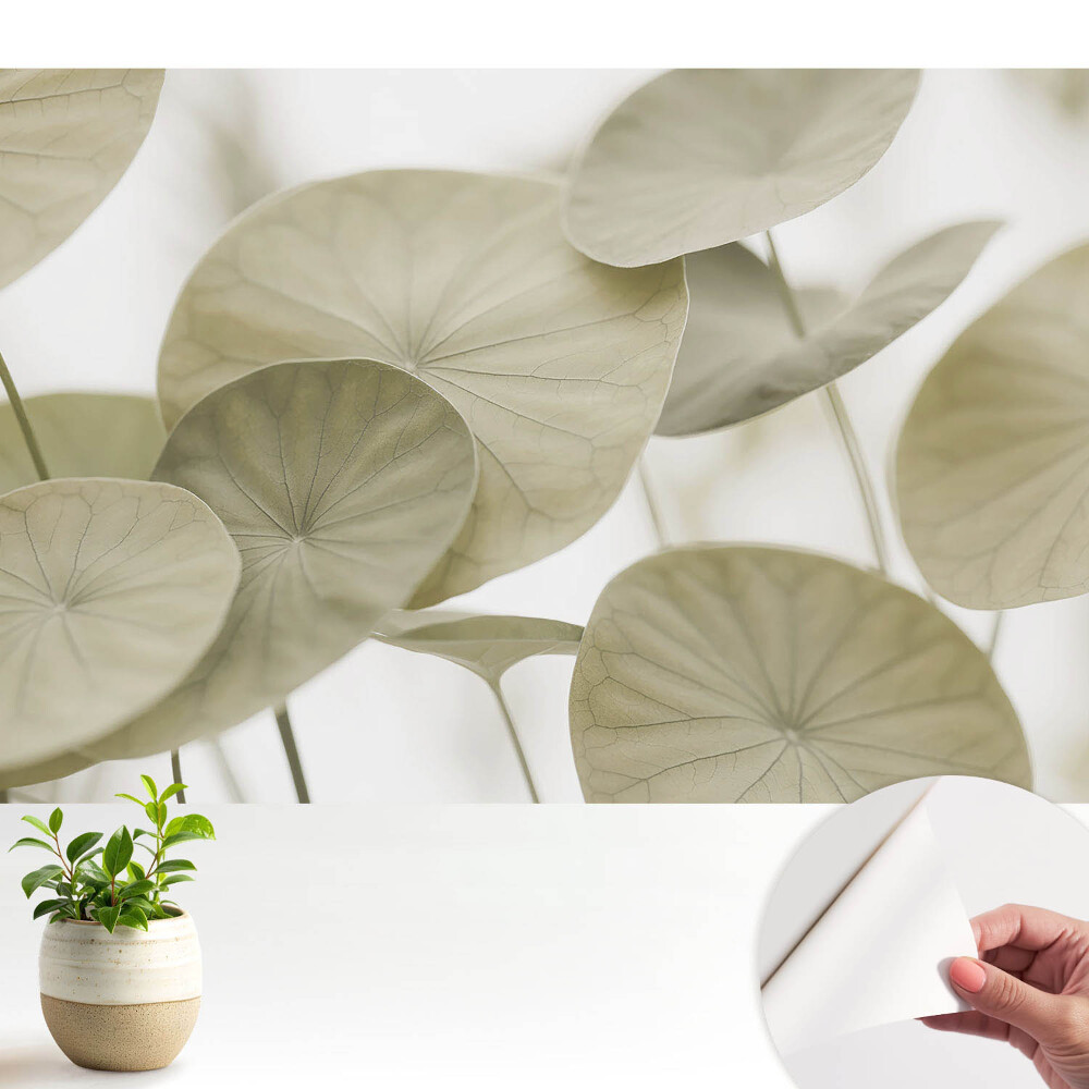 Tapeta fotograficzna samoprzylepna Liście w minimalistycznym stylu