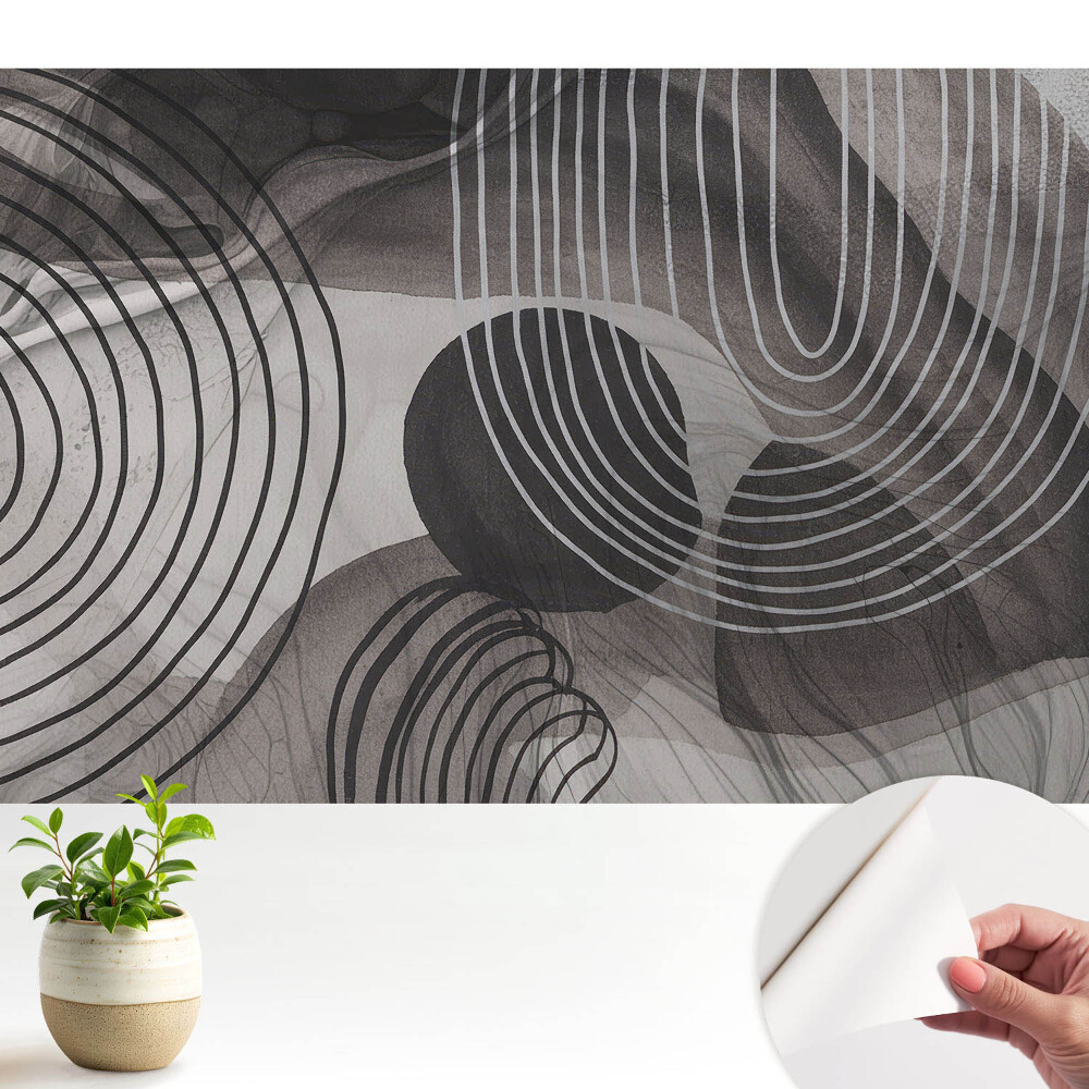 Fototapeta na wymiar do sypialni Geometryczne linie kontrastowe szarości