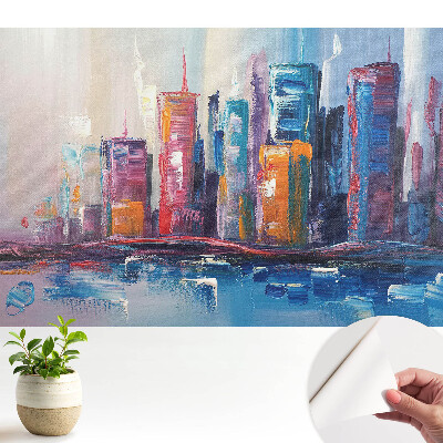 Fototapeta do salonu Miejska abstrakcja kolorów