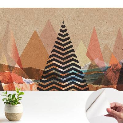 Fototapeta samoprzylepna do salonu Abstrakcyjne trójkąty równowaga harmonia