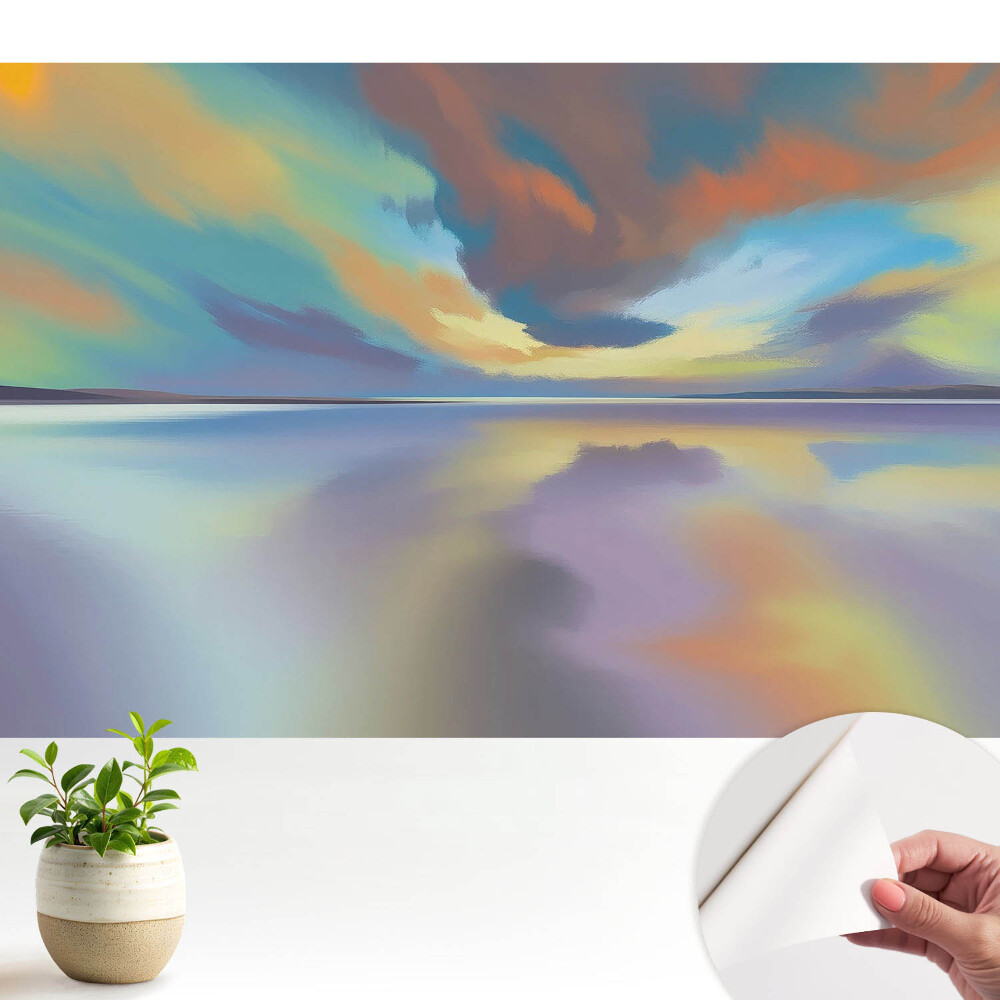 Tapeta fotograficzna samoprzylepna Kolory odbicia wody harmonijny pejzaż