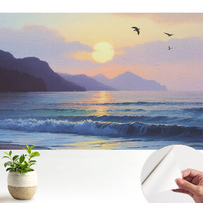 Fototapeta do salonu Zachód słońca nad morzem w klasycznym stylu