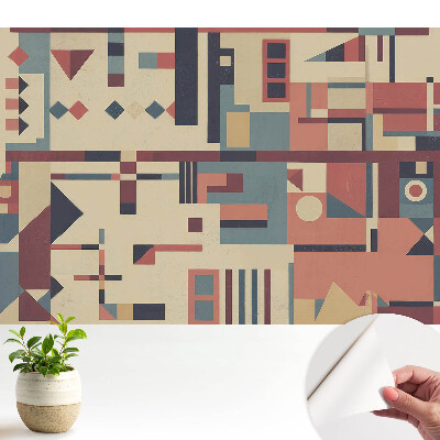 Fototapeta z nadrukiem samoprzylepna Geometryczne kształty i żywe kolory