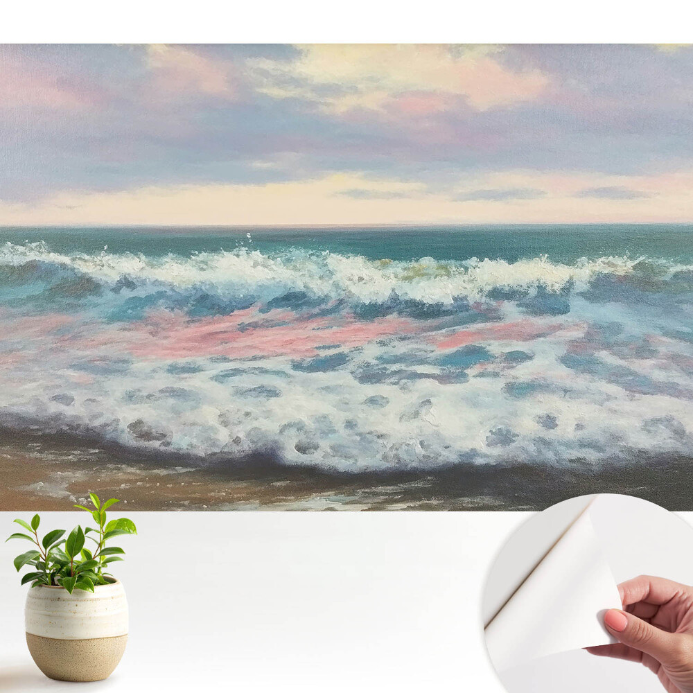Fototapeta do salonu Morskie fale pastelowe barwy