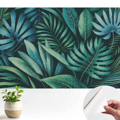 Tapeta fotograficzna samoprzylepna Liście tropikalne harmonijne wzory