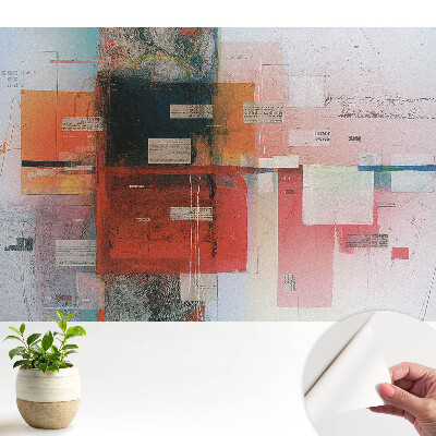 Tapeta fotograficzna samoprzylepna Kolory i kształty w abstrakcyjnym stylu