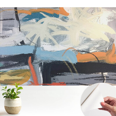 Nowoczesna fototapeta na wymiar Abstrakcyjna, dynamiczna kompozycja kolorów