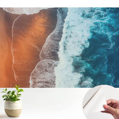 Tapeta fotograficzna samoprzylepna Spotkanie wody z ziemią energia kolorów