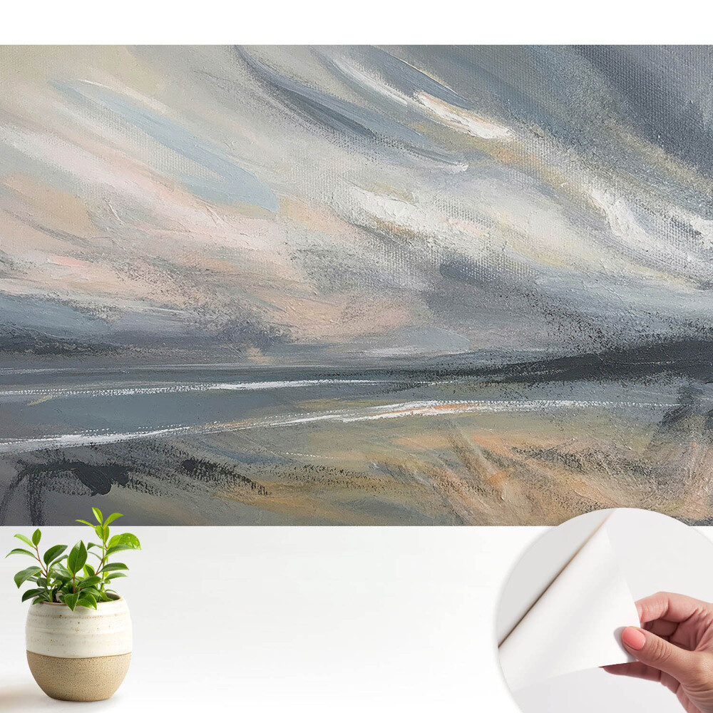 Fototapeta do salonu Abstrakcyjny pejzaż w dynamicznych szarościach