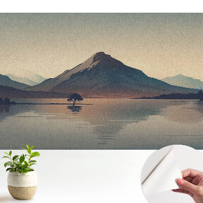 Fototapeta do salonu Górska panorama harmonia wody