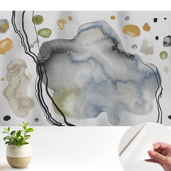 Fototapeta na wymiar do sypialni Akwarela abstrakcyjna spokojne wzory