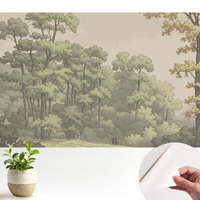 Tapeta fotograficzna samoprzylepna Spokojny krajobraz lesisty