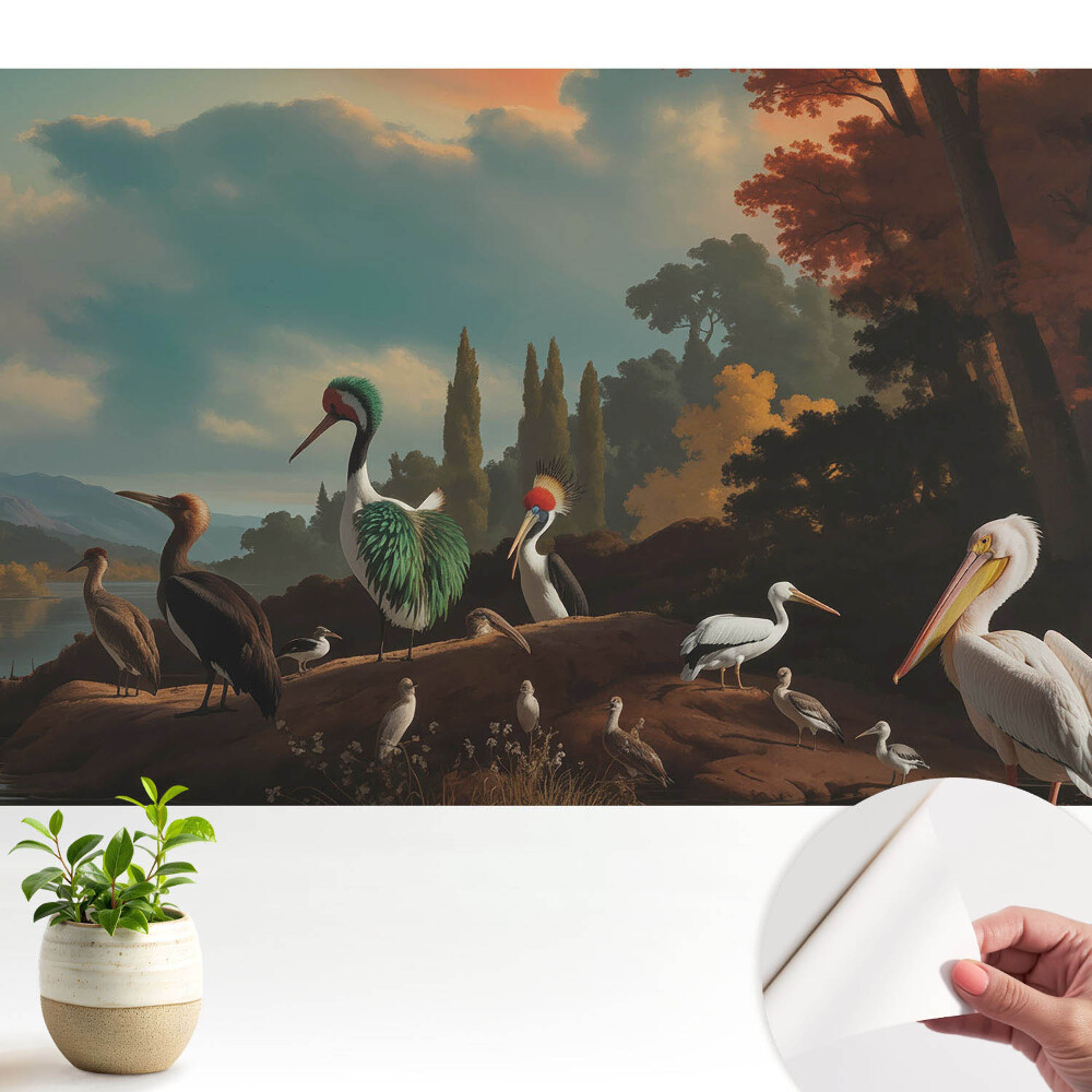 Tapeta fotograficzna samoprzylepna Ptaki nad wodą piękniejsze niż sen