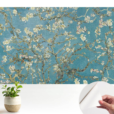 Fototapeta z nadrukiem samoprzylepna Gałęzie migdałowca kwiaty delikatność