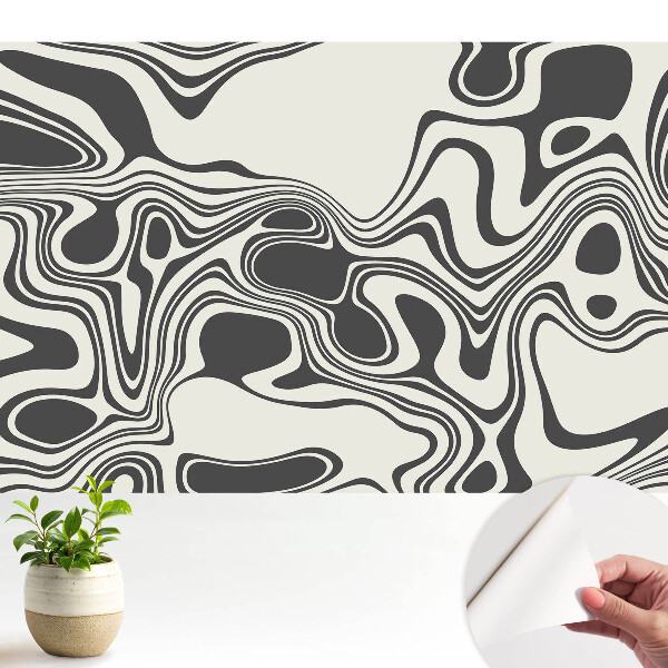 Fototapeta samoprzylepna do salonu Abstrakcyjne fale kontrastów